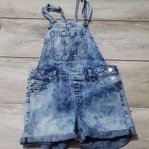 Justice acid washed overalls